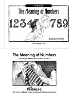 Sách tiếng Anh cho trẻ em Book 23 the meaning of numbers 