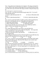 Đề thi thử đại học khối A môn hóa năm 2012 đề số 47