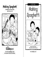 Sách tiếng Anh cho trẻ em Book 15 making spaghetti 