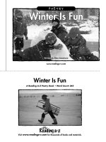 Sách tiếng Anh cho trẻ em Book 38 winter is fun 