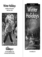 Sách tiếng Anh cho trẻ em Book 31 winter holidays 