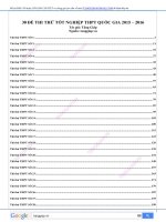 Vật lí  30 đề thi thử THPT quốc gia 2015   2016