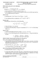 Đề thi thử đại học khối A , A1 , B , D môn toán năm 2012 đề số 218