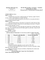 Đề thi thử đại học khối C môn địa lý năm 2012 đề số 65