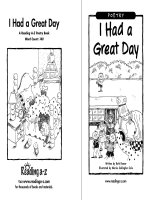 Sách tiếng Anh cho trẻ em Book 14 i had a great day 