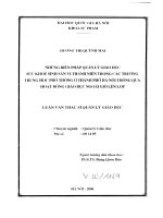 Những biện pháp quản lý giáo dục sức khoẻ sinh sản vị thành niên trong các trường trung học phổ thông ở thành phố hà nội thông qua hoạt động giáo dục ngoài giờ lên lớp 