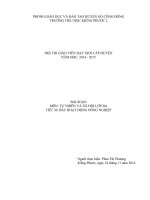 giáo án dự thu giáo viên dạy giỏi cấp huyện bài soạn môn tự nhiên xã hội lớp 3 tiết 30 bài hoạt động nông nghiệp