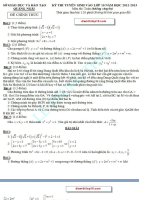 Đáp án đề thi môn toán lớp 10 tỉnh QUẢNG NGÃI năm 2012