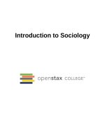 Giáo trình xã hội học đại cương (Tiếng Anh) OpenStax Sociology