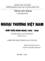 NGOẠI THƯƠNG VIỆT NAM dưới TRIỀU MINH MẠNG (1820  1840) 