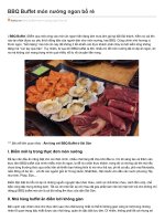 Hana BBQ Buffet món nướng ngon bổ rẻ