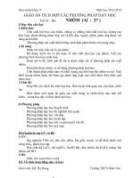 giáo án tích hợp liên môn các phương pháp dạy học bài nhôm