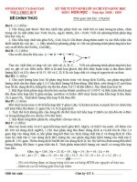 Đề thi thử vào lớp 10 chuyên hóa đề số 23