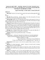 KHẢO SÁT KIẾN THỨC – THÁI ĐỘ - HÀNH VI VỀ VIỆC TẦM SOÁT UNGTHƯ CỔ TỬ CUNG CỦA NỮ NỘI TRỢ TỪ 18 - 65 TUỔI TẠI THÀNH PHỐ HỒCHÍ MINH TỪ 25/2/2008 ĐẾN 11/5/2008