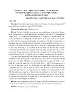 KHẢO SÁT THỰC TRẠNG KHÁM VÀ ĐIỀU TRỊ SỐT DENGUE, SỐT XUẤT HUYẾT DENGUE CỦA 15 BỆNH VIỆN ĐA KHOA TẠI THÀNH PHỐ HỒ CHÍ MINH