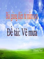 Bài giảng điện tử đề tài Vẽ mưa