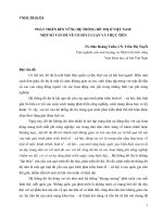PHÁT TRIỂN BỀN VỮNG HỆ THỐNG ĐÔ THỊ Ở VIỆT NAM: MỘT SỐ VẤN ĐỀ VỀ CƠ SỞ LÍ LUẬN VÀ THỰC TIỄN