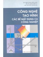 Công Nghệ Tạo Hình Bề Mặt Dụng Cụ Công Nghiệp - Bành Tiến Longo
