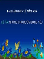 Bài giảng điện tử đề tài Những chú bướm đáng yêu