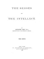 The senses and the intellect (1874) Alexander bain   