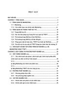 Khảo sát đánh giá hoạt động marketing trên thị trường kinh doanh một số trang thiết bị y tế tại hà nội giai đoạn 2006 2008