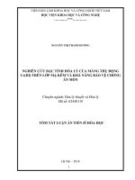Nghiên cứu đặc tính hóa lý của màng thụ động Cr(III) trên lớp mạ kẽm và khả năng bảo vệ chống ăn mòn