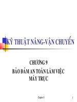 đảm bảo làm việc an toàn máy trục