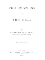The emotions and the will (1875) Alexander bain   