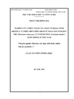 Nghiên cứu chiết tách các chất có hoạt tính kháng u và điều biến miễn dịch từ hai loài nấm hầu thủ (Hericium erinaceus) và nấm hương (Lentinula edodes) nuôi trồng ở Việt Nam