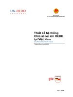 Tài liệu thiết kế hệ thống chia sẻ lợi ích REDD tại việt nam