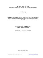 Nghiên cứu một số thuật toán gia tăng cho việc rút gọn các thuộc tính trong bảng quyết định không đầy đủ