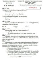 Đề thi vào lớp 10 môn toán tỉnh Quảng Trị năm 2012