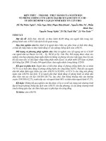KIẾN THỨC – THÁI ĐỘ - THỰC HÀNH CỦA NGƯỜI DÂN VỀ PHÒNG CHỐNG CÚM A/H1N1 ĐẠI DỊCH TẠI HUYỆN CỦ CHI – TP. HỒ CHÍ MINH VÀ QUẬN NINH KIỀU TP. CẦN THƠ