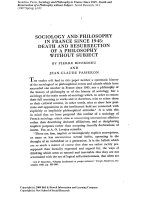 Sociology and philosophy in france since 1945  (Pierre Bourdieu)