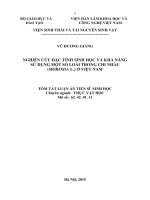 Nghiên cứu đặc tính sinh học và khả năng sử dụng một số loài trong chi Nhàu (MorindaL.) ở Việt Nam
