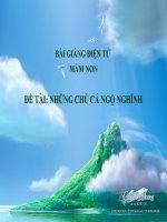 Bài giảng điện tử đề tài Những chú cá ngộ nghĩnh