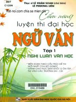 Cẩm nang luyện thi đại học ngữ văn  tập 1 nghị luận văn học