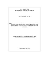 Đánh giá kết quả mổ lấy thai tại bệnh viện đa khoa huyện cưkuin trong 02 năm ( 2008 2009) 