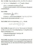 Đáp án đề thi môn toán lớp 10 chuyên VĨNH PHÚC năm 2012