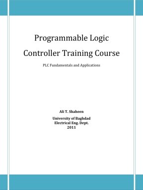 Programmable logic controller training course