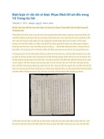 Bình luận về việc thi cử được phạm đình hổ nói đến trong vũ trung tùy bút 