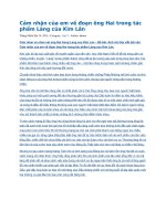 Cảm nhận của em về đoạn ông hai trong tác phẩm làng của kim lân 