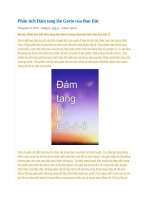 Phân tích đám tang lão gorio của ban dắc 