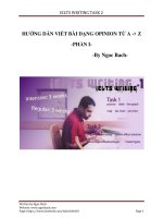 IELTS WRITING TASK 2 DẠNG OPINION