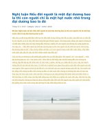 Nghị luận nếu đời người là một đại dương bao la thì con người chỉ là một hạt nước nhỏ trong đại dương bao la đó 