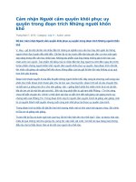 Cảm nhận người cầm quyền khôi phục uy quyền trong đoạn trích những người khốn khổ 