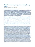 Phân tích hình tượng người anh hùng quang trung 