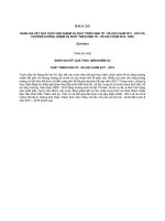 ĐÁNH GIÁ KẾT QUẢ THỰC HIỆN NHIỆM VỤ PHÁT TRIỂN KINH TẾ - XÃ HỘI 5 NĂM 2011 - 2015 VÀ PHƯƠNG HƯỚNG, NHIỆM VỤ PHÁT TRIỂN KINH TẾ - XÃ HỘI 5 NĂM 2016 - 2020