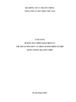 CẨM NANG HƯỚNG DẪN TRIỂN KHAI DỊCH VỤ CHI TRẢ LƯƠNG HƯU VÀ TRỢ CẤP BẢO HIỂM XÃ HỘI HÀNG THÁNG QUA BƯU ĐIỆN