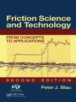 Friction science and technology FROM CONCEPTS to APPLICATIONS